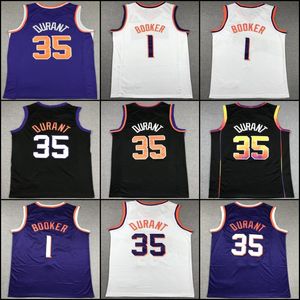 35 Kevin Durant 1 Devin Booker Bradley Beal Maillots de basket-ball 13 Steve Nash 34 Charles Barkley 2023 2024 City Blue Shirt Violet