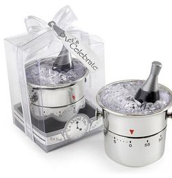 2021 Mini cubo de hielo de champán temporizador de cocina temporizadores fiesta de boda BOMBONIERE regalo de boda favores regalos