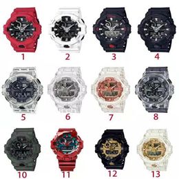 2021 modèle étanche hommes montre-bracelet Sport double affichage GMT numérique LED reloj hombre armée militaire montre relogio mascul242G