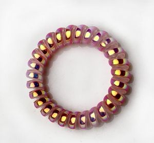 2021 multicolores bobina brillante lazos para el cabello bandas elásticas de goma cuerda para el cabello niñas mujeres anillo para el cabello accesorios coleteros