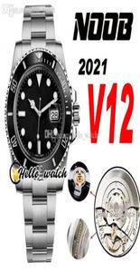 2021 N V12 116610 SA3135 Automatische herenwijk Black Ceramics Bezel en Dial 904L Steel Bracelet Ultimate Super Edition Correct SH1942708