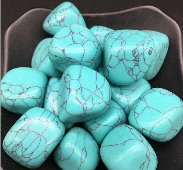 2021 Natural verde turquesa grava cristal Jade cuarzo piedra caída minerales del océano Chips para regalo Deco