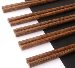 2021 baguettes en bois naturel sans laque cire vaisselle chinois classique Style baguettes bois Sushi couverts vaisselle