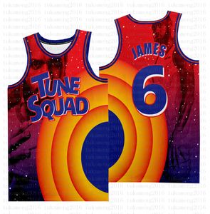 2021 NCAA Movie Space Jam Tune Squad Lebron 6 James Basketball Jersey 23 Michael Blue! Taz 1 Bugs 1/3 Tweety 10 Lola 7 R.RUNNER BARATO