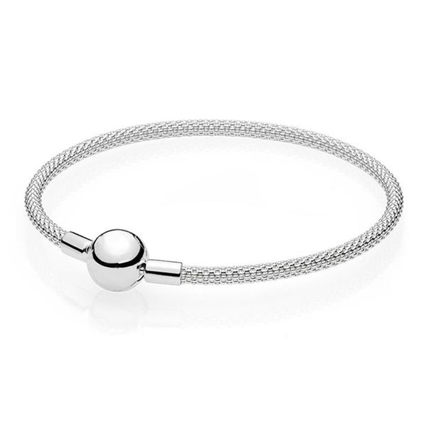 2021 NOVO 100% 925 Sterling Silver 596543 Classic Bracelet Clear CZ Charm Bead Fit DIY Original Fashion Bracelets factory Free Wholesale Jewelry Gift