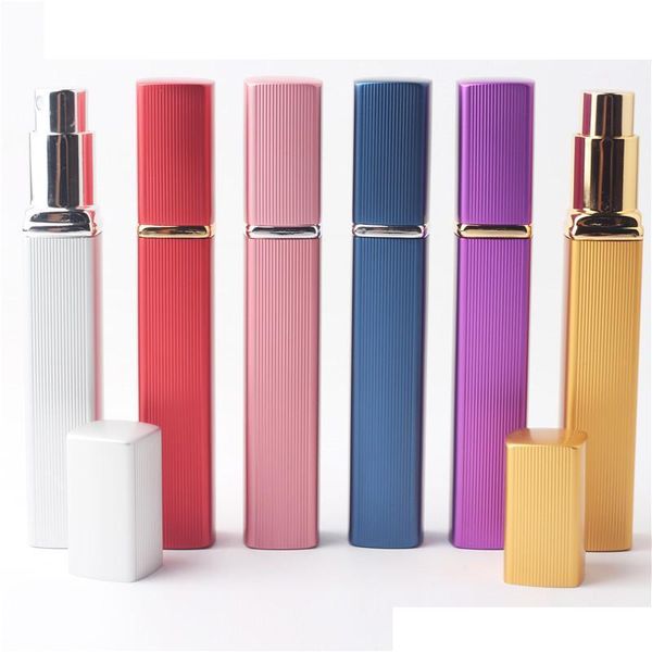 2021 nuevo 12ml 6 colores recargable portátil Mini Perfume aroma para después del afeitado atomizador botella de aerosol vacía pluma de perfume