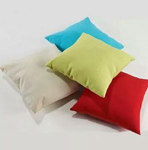 2021 nouveau 18x18 pouces couleur bonbon taie d'oreiller multi-solide couleur 100% coton taie d'oreiller couleur unie housse de coussin