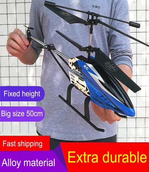 2021 nouveau 3 5CH lame unique 50 cm grande taille hélicoptère télécommandé en métal grand hélicoptère RC avec gyroscope RTF jouet d'extérieur durable1976610598