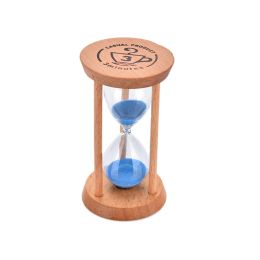 2021 Nuevo 3 minutos marco de madera Glasa de arena de arena de arena Hourglass Home Totemer Reloj Decoración