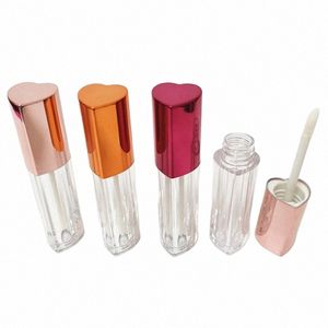 2021 Nieuwe 3Ml Lege Lipgloss Buizen Hartvormige Vloeibare Lipstick Verpakking Lip Glazuur Private Label Lipgloss Ctainer 25/50 Stuks 01nQ #
