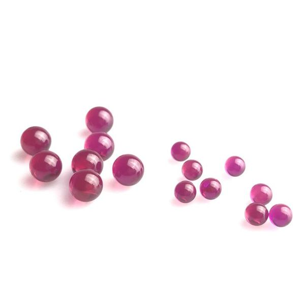 2021 nouveau 4mm 6mm rubis perle Terp boule Tops insérer avec de vraies perles changées de couleur rouge pour les conduites d'eau de fumer en verre