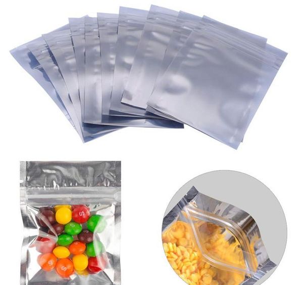 2021 nouveau lot sacs refermables pochette anti-odeurs papier d'aluminium emballage sac en plastique alimentaire petits sacs de rangement 7*13cm