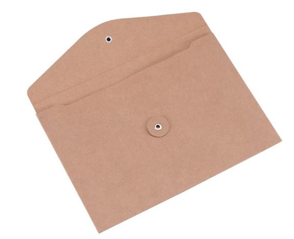 2021 nouveau A4 320*230mm 55g sac enveloppe en papier Kraft sac organisateur de fichiers sac de documents