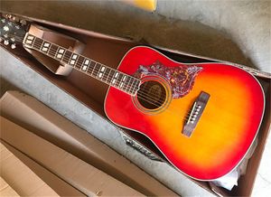 2021 Nieuwe Collectie 41 Inch Hummingbird CS Akoestische Gitaar Prooseidy Fingerboard Sparren Body Top Hoge Kwaliteit Fabriek Custom