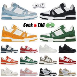 Designer sneaker virgil trainer casual schoenen kalfsleer leer abloh wit groen rood blauw platform trainers luxe loafers laten ely purpen vuttonly crossbody