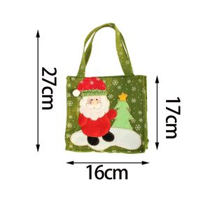 2021 nouveauté décoration de noël pour la maison mignon père noël bonhomme de neige cadeau sacs à main joyeux noël bonbons sacs pour enfants gratuit