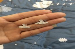 2021 Nouveau arrivée Sputnik Planet Silver dames Righestone Oread Orees Boucles Jewelry Gift to Love Girlfriend High Quality 20218517820