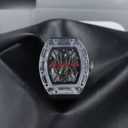2021 nieuwe collectie horloge voor mannen Sport Horloge Transparante Dial Quartz horloges siliconen band