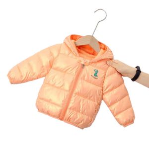 2021 nouveau bébé fille manteau à capuche dinosaure motif automne hiver enfants veste coton garçons vêtements enfants mode manteau pour bébés H0909