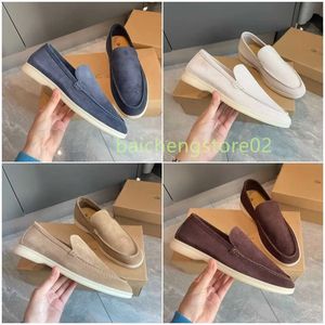 LP koppels schoenen zomerwandeling charmes verfraaid suede mocassins loafers echte lederen casual flats mannen luxe ontwerpers platte kleding schoen fabrieksschoenen b3