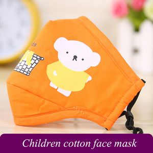 2021 Nieuwe Classic Designer Gezichtsmasker Katoenen Kinderen Maskers PM2.5 Cartoon Sunscreen Stofdicht Ademend Anti-Mist Wasbaar