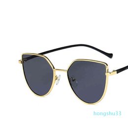 2021 nouveau classique métallique gradient de chat lunettes de soleil lunettes de soleil femmes hommes marquer Digner TR90 mode luxe vintage soleil soleil verre
