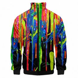 2021 Nouvelle peinture colorée Logo Sweat à capuche 3D Imprimer Pull Harajuku Sweat-shirt Fi Racing Jacket Hommes Zipper Sweat à capuche personnalisé 4XL 40Mt #
