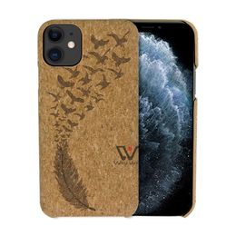 2022 Nieuw creatief ontwerp kurk houten schokbestendige telefoonhoesjes voor iPhone 6s 7 8Plus 11 12 Pro XS Max 13 Back Cover Shell