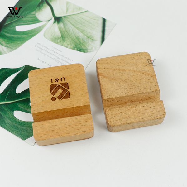 2022 nouveaux ornements créatifs support de téléphone portable Mini support Portable supports d'appareils de bureau support en bois