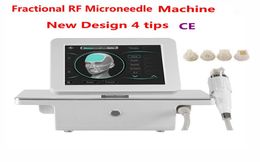 2021 Nouveau design 4 conseils fractionnaux RF micro-ons de la machine face cutanée Gold Skin Acné Scar Stend-Mell Traitement Beauty Machi3492675