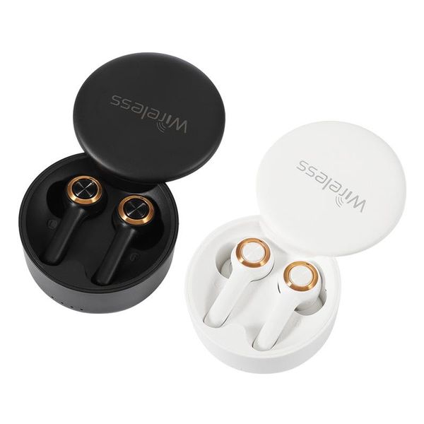 2021 Diseño SUPERIOR S106 TWS Auriculares Bluetooth Auriculares inalámbricos Auriculares de doble oído Auriculares Auriculares estéreo HIFI Auriculares con sonido de graves puros