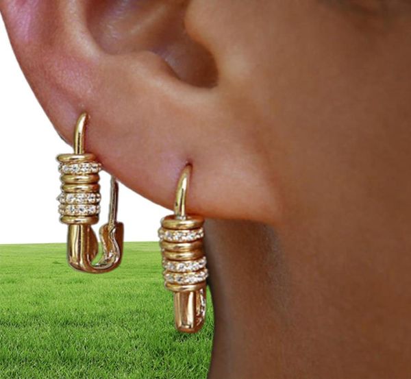 Boucles d'oreilles pour femmes, nouveau Design, curseur mobile, perles d'espacement rondes pavées, épingle de sécurité CZ blanche, Fashion6179202, 2021