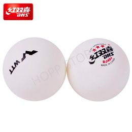 2021 NOUVEAU DHS WTT 3 étoiles Table Tennis Ball (WTT Official Ball) Original DHS DJ40 + 3 étoiles Ping Pong Balls