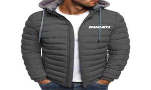 Chaqueta Ducati para hombre, ropa de abrigo de manga larga, abrigos cálidos, Parka acolchada gruesa, cortavientos ajustado, novedad de 2021 G12315140632