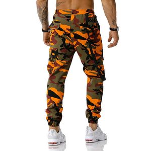 2021 Nieuwe Europese Code Katoen Casual Militaire Camouflage Combat Overalls, Jogging Werkbroek, Heren Sportbroek Y0811