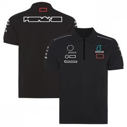 2021 neues F1-Fan-T-Shirt Poloshirt Herren schnell trocknende Kurzarm-Arbeitskleidung Formel-1-Rennanzug Teamuniform 347T