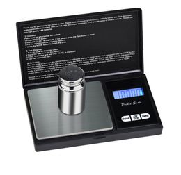 2021 Nouvelle mode 001G Pocket Pocket Scale numérique pour Silver Coin Gold Diamond Jewelry Poids Balance Kitchen Tools Smoking AC9972075