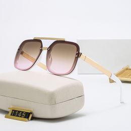 2021 Nieuwe modeontwerper Zonnebril Hoge kwaliteit Merk gepolariseerde lens Zonnebril Eyewear voor Vrouwen Brillen Metalen Frame 1145