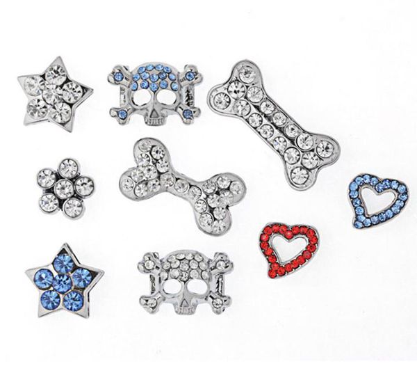 2021 nuevos diamantes de imitación de moda 20mm encanto deslizante DIY para perro/Collar para mascotas joyería para mascotas moda al por mayor