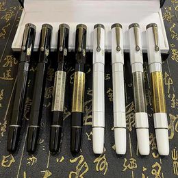 2021 nouveau stylo plume forgé avec du métal bronze intégré dans des hiéroglyphes égyptiens fournitures scolaires de bureau écrire des stylos à encre pour christ317V