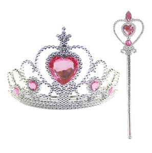 Accesorios para el cabello centelleantes de corona de Frozen para niña, corona nupcial de princesa, Tiara de diamantes de cristal, diadema con aro, diademas para el cabello, novedad de 2021