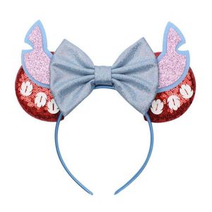 2021 Nieuwe Meisjes Sequin Bow Bow Hair Accessoires Muis Oren Prinses Hoofdbanden Kinderen Sticks Baby Kinderen Halloween Kerst Cosplay Hoop