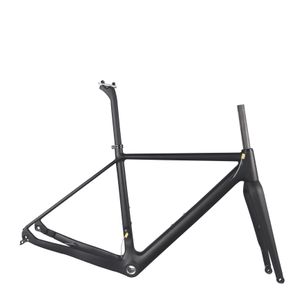 Gravel Bike Frames GR029 Koolstof Mechanische en DI2 -compatibele platte Disc Cyclocross Bike -frame met stoelpost Max Tyre 700x42c