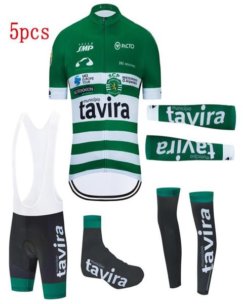 2021 Nuevo Conjunto de Jersey de ciclismo verde de verano para hombre, pantalones cortos de gel con pechera, traje de 5 uds., Jersey de bicicleta de equipo profesional, Maillot Culotte, ropa deportiva 5922701