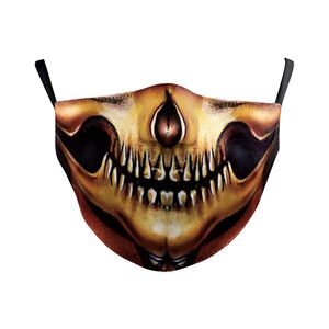 2021 NIEUWE Halloween Digital Printing Dagelijkse beschermende masker Mode Creatieve stofdichte waas-proof waterdichte paardrijden PM2.5