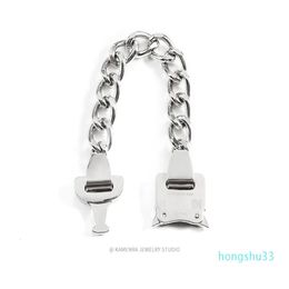 2021 nueva pulsera de cadena de función de Metal de catenaria de mano moda callejera Hip Hop Unisex parejas Alyx hebilla de cinturón My5q4379365
