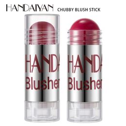 2021 nuevo HANDAIYAN 8 colores Crayon Blush Stick impermeable hidratante suavizante Rouge Pen Blush Stick Cream Blusher Stick Rouge 96 unids/lote