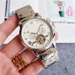 2023 nouvelles montres de luxe de haute qualité pour hommes grand volant d'inertie cinq points montre mécanique automatique Top marque Business Casual série de mode