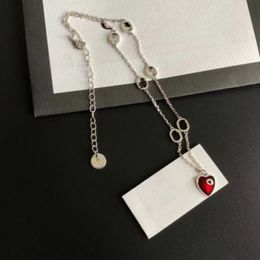 2021 nueva joyería diseñador italiano gota aceite amor mujer colgante collar accesorios de moda regalo de cumpleaños