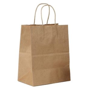 2021 NOUVEAU sac en papier kraft multicolore et multifonctionnel sac de vente au détail sacs-cadeaux portables recyclables avec poignée pour la fête de shopping